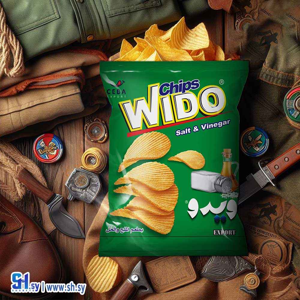 شيبس ويدو بنكهة الملح والخل (صبا)