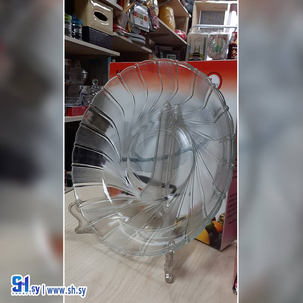 طبق زجاج للتقديم 2 (مكتبة كاندي CANDY)