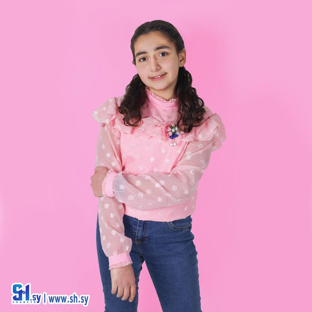 كنزة بناتي شيفون موديل 1344 (PERLA)