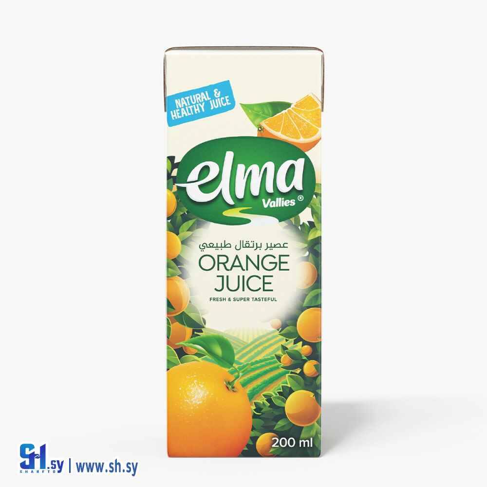 عصير برتقال طبيعي 200مل (Elma)