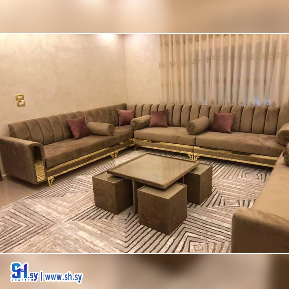طقم غرفة ضيافة موديل 14 (مفروشات عدي)
