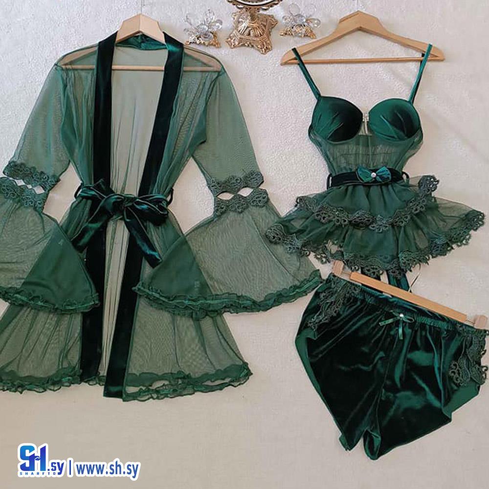 طقم شيفون 3 قطع (لانجري جولي)
