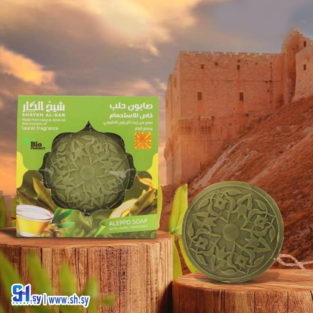 صابون استحمام بزيت الزيتون و عطر الغار (مؤسسة العود و العنبر التجارية (شيخ الكار))