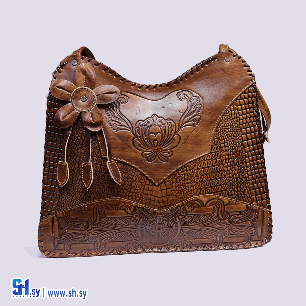 حقيبة كتف نسائية موديل وردة 700 (الجابي للجلديات الشرقية)
