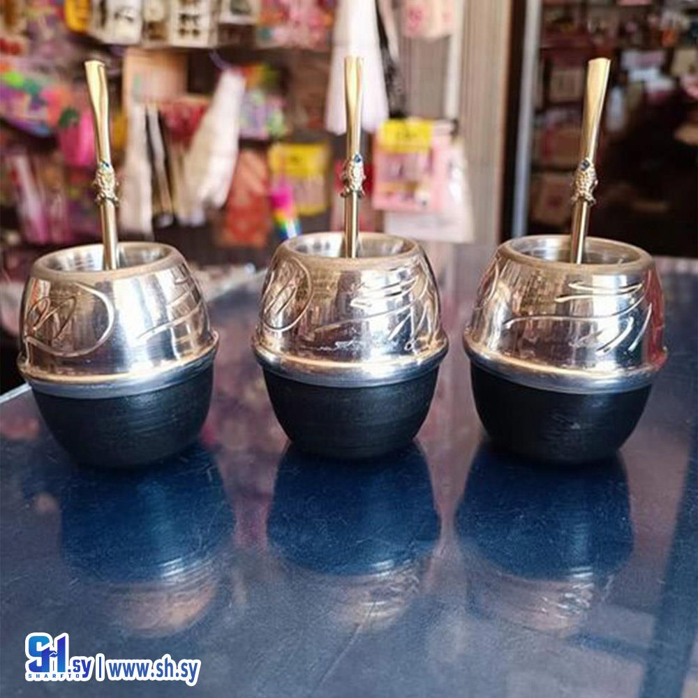 كاسات متة المنيوم 2 (النجار وعقاد لتجارة الأدوات المنزلية)