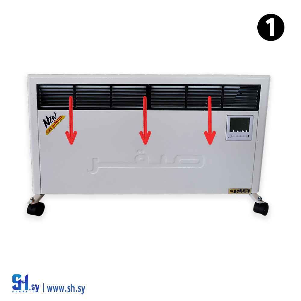 المدفأة الكهربائية الصامتة مع شاشة(مؤسسة الصقر  للصناعة والتجارة)