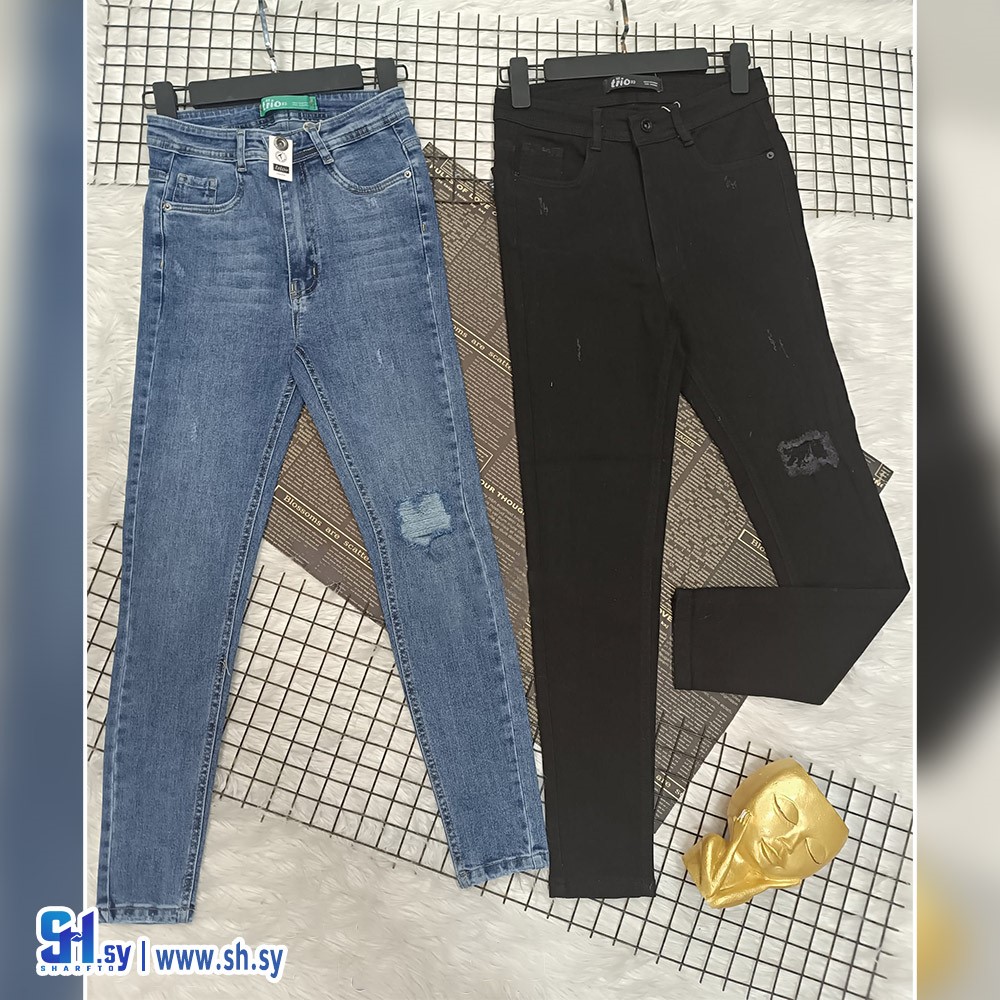بنطال جينز نسائي موديل 1551 (A.D fashion store)