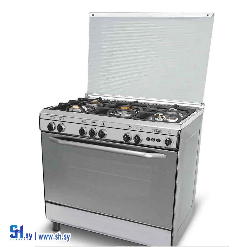 فرن غاز فضي ستانلس SS600 (مجموعة نبراس التجارية)