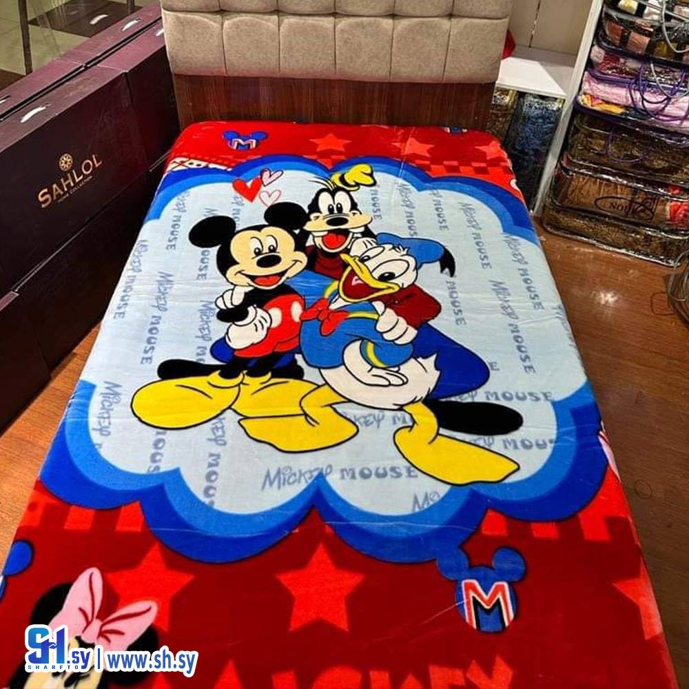 حرام مخمل رسمة ميكي ماوس (بياضات تالا)