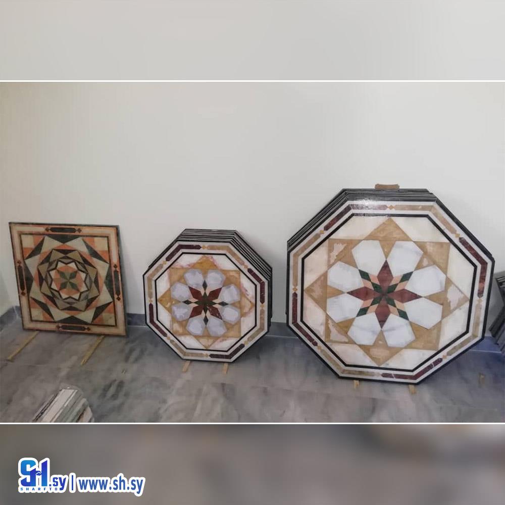 أشكال الخط العربي والبحرات (معمل النبك)