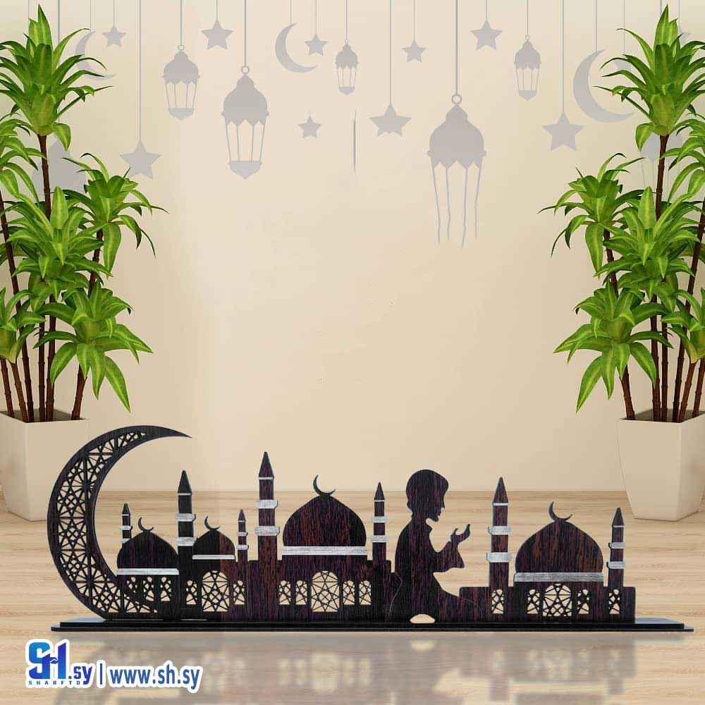 ستاند رمضان خشبي مع المسجد النبوي (BMR)
