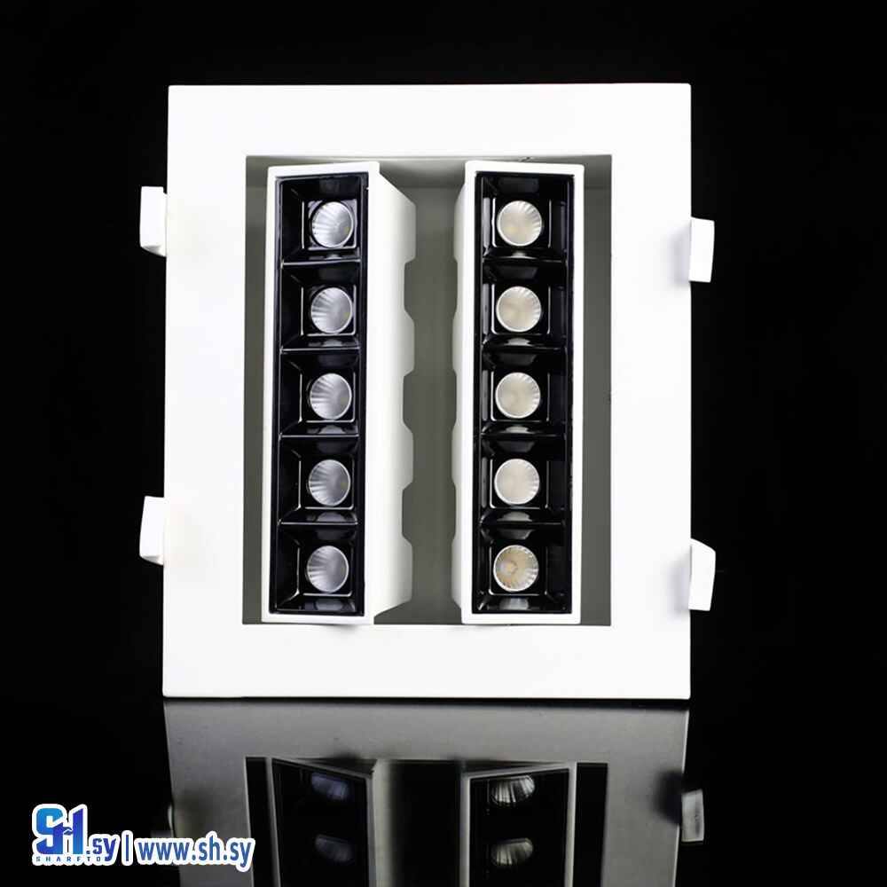 ضوء مضاد للتوهج  مربع 10 دوائر مجوفة  (السراج المضيء)