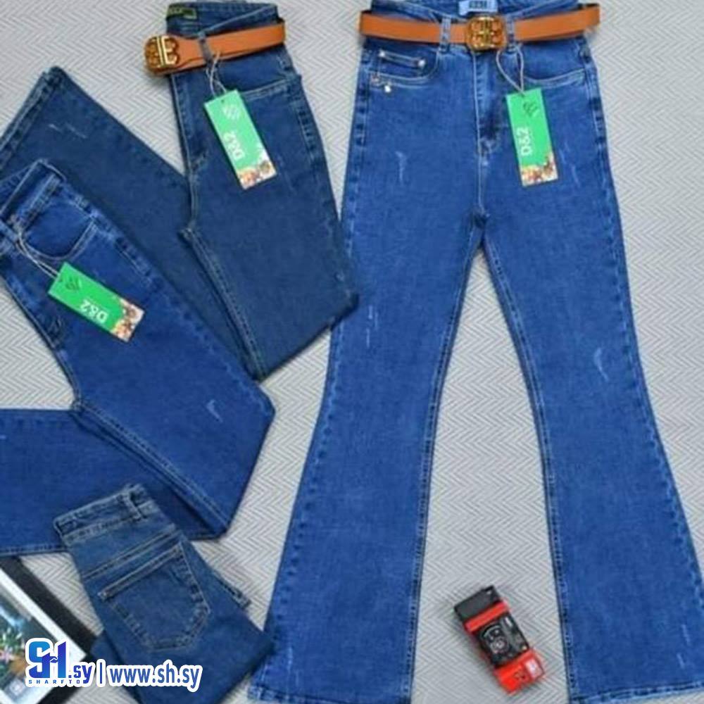 بنطال جينز نسائي موديل 2642 (أزياء جمعة)