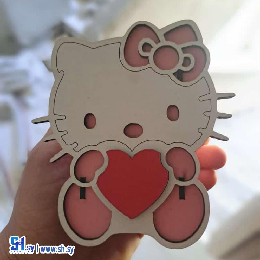 علبة خشبية لولو كاتي (خشبيات العلاء)