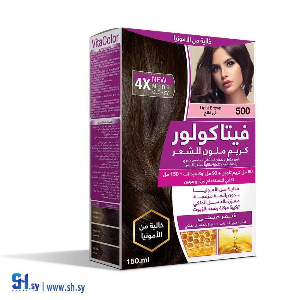 صبغة خالية من الأمونيا بني فاتح (فيتاكولور)