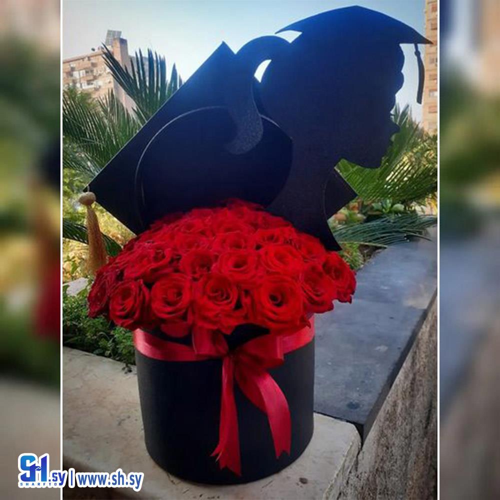 تزيين باقات تخرج(Moon rose)