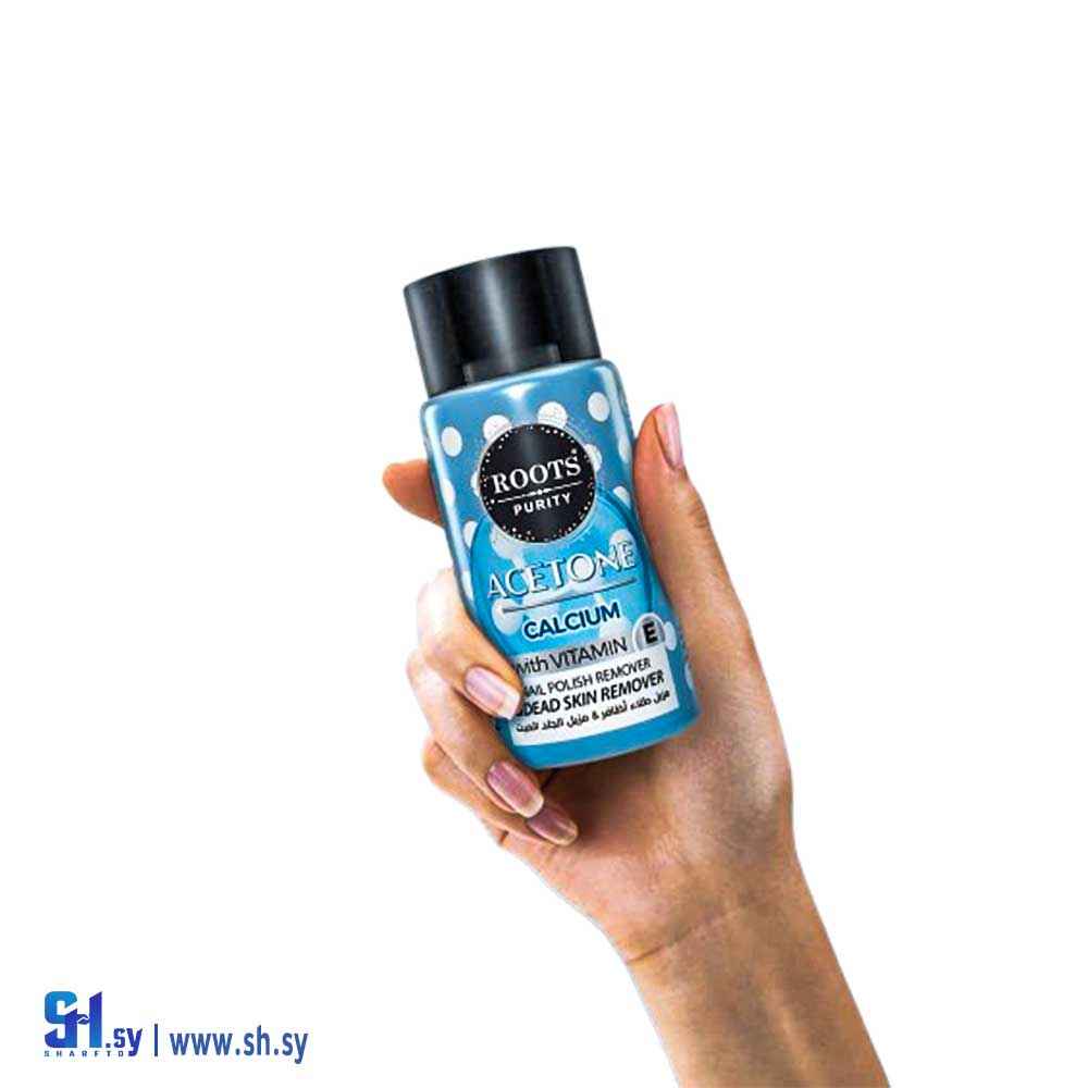 مزيل طلاء أظافر بالكالسيوم 100 مل (Roots Purity)
