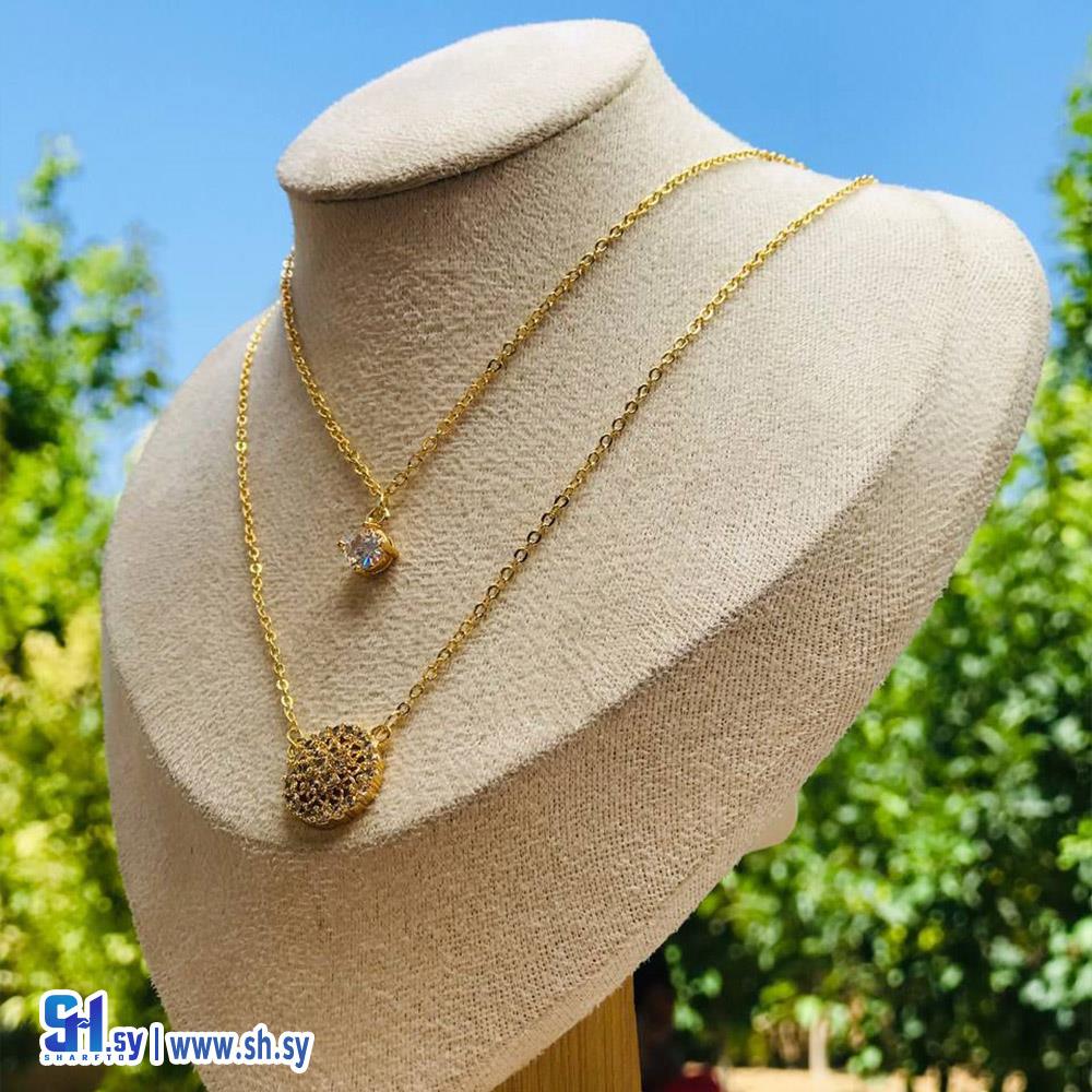 قلادة نسائي طبقات 4 (دهب بوتيك)