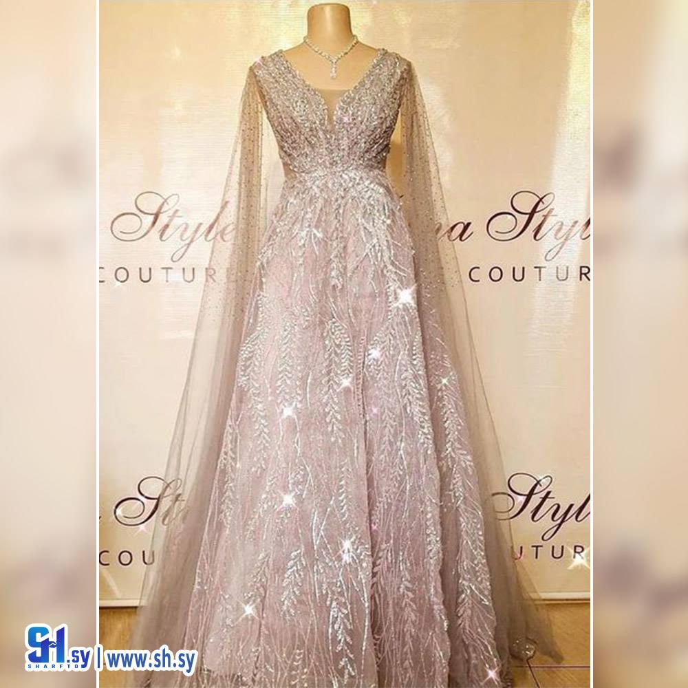 فستان بأكمام شيفون (Dina Style)