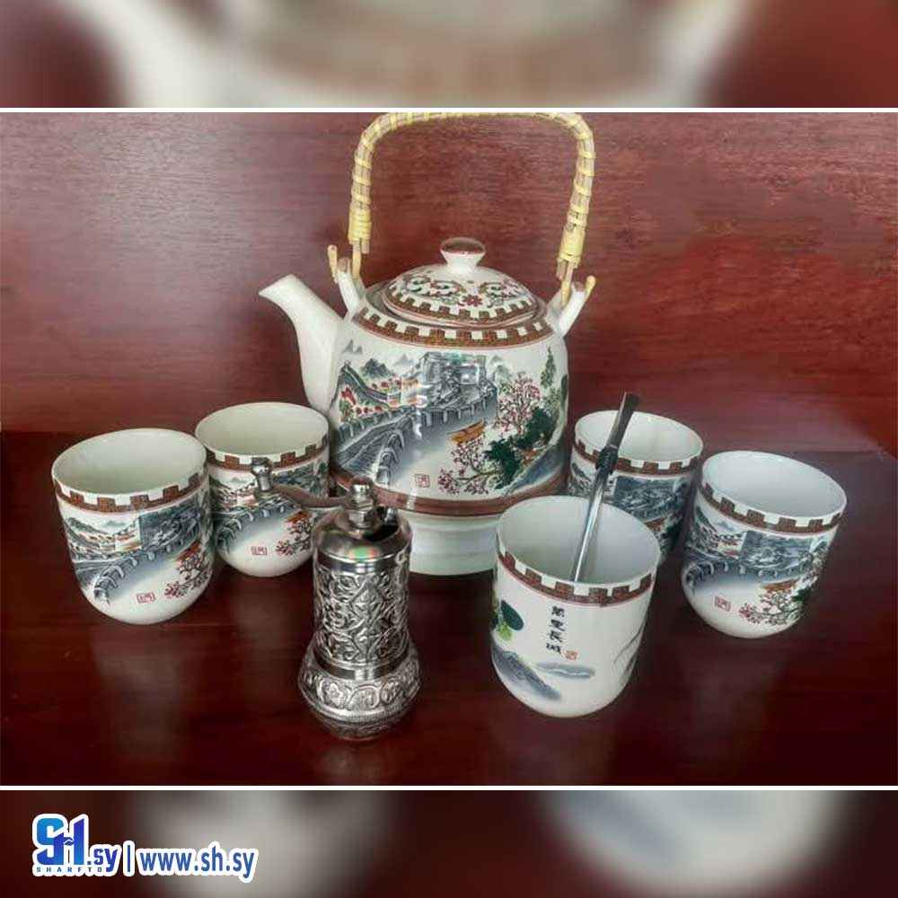 طقم أبريق بورسلان موديل 2 (جنى للأدوات المنزلية)