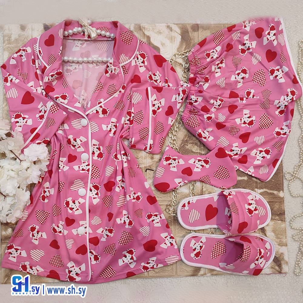بيجامة قطن 4 قطع (Lolea fashion)