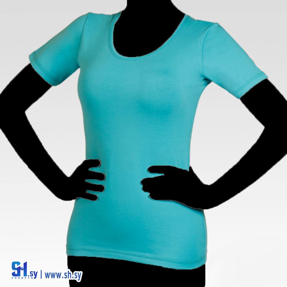 كنزة قطن نسائي نصف كم (سوليتير)