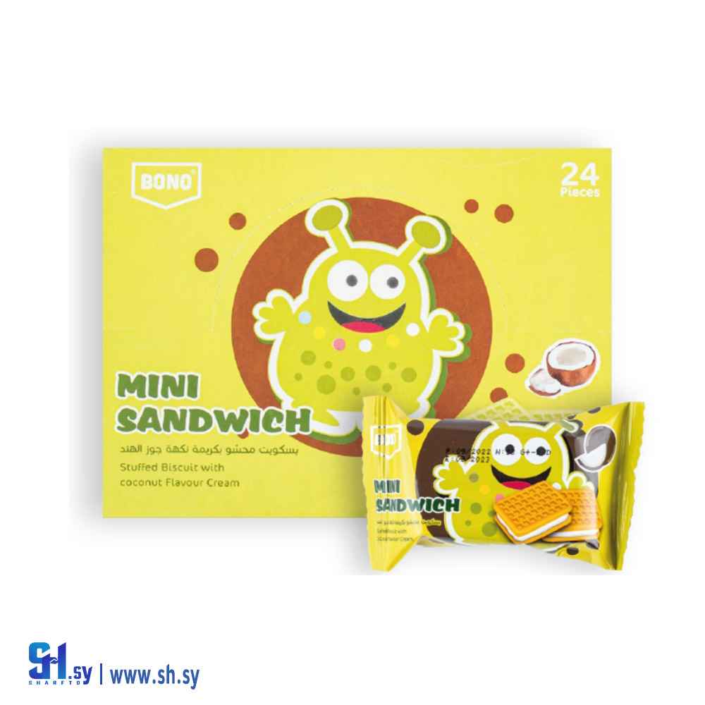 بسكويت ميني ساندويتش جوز الهند (BONO)