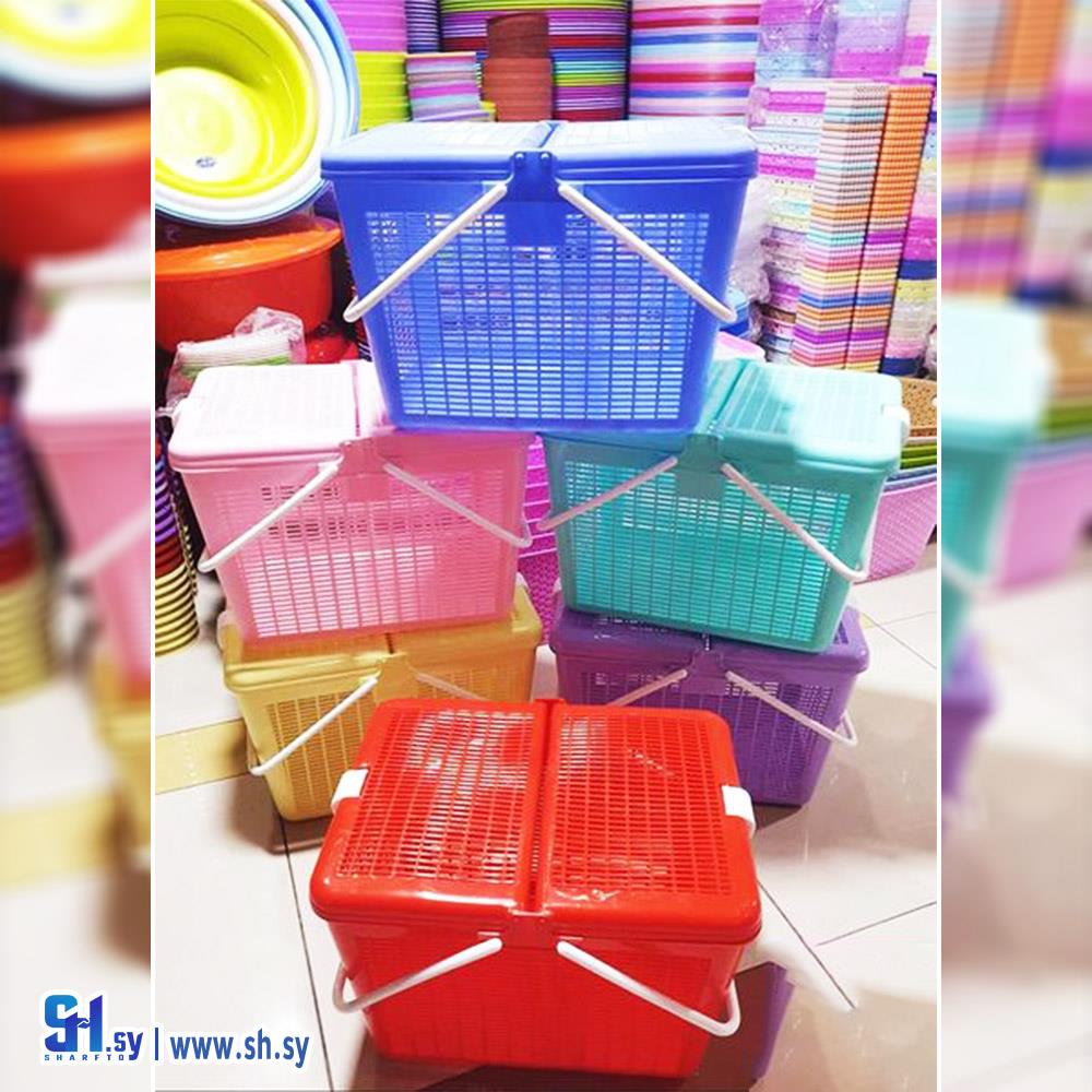 سلة رحلة رتان (حديد)