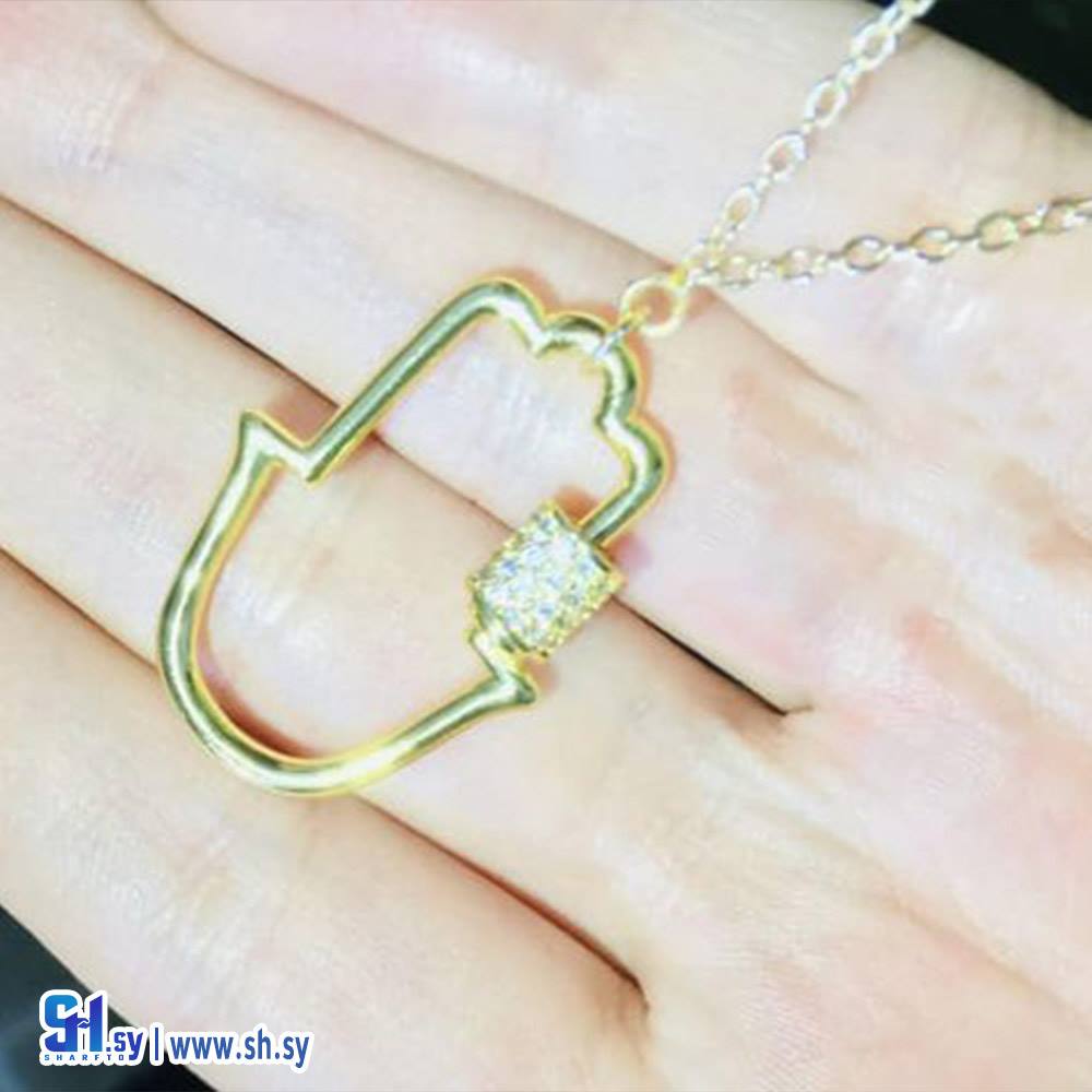 قلادة ذهبي لامع (Nostalgie Accessories)