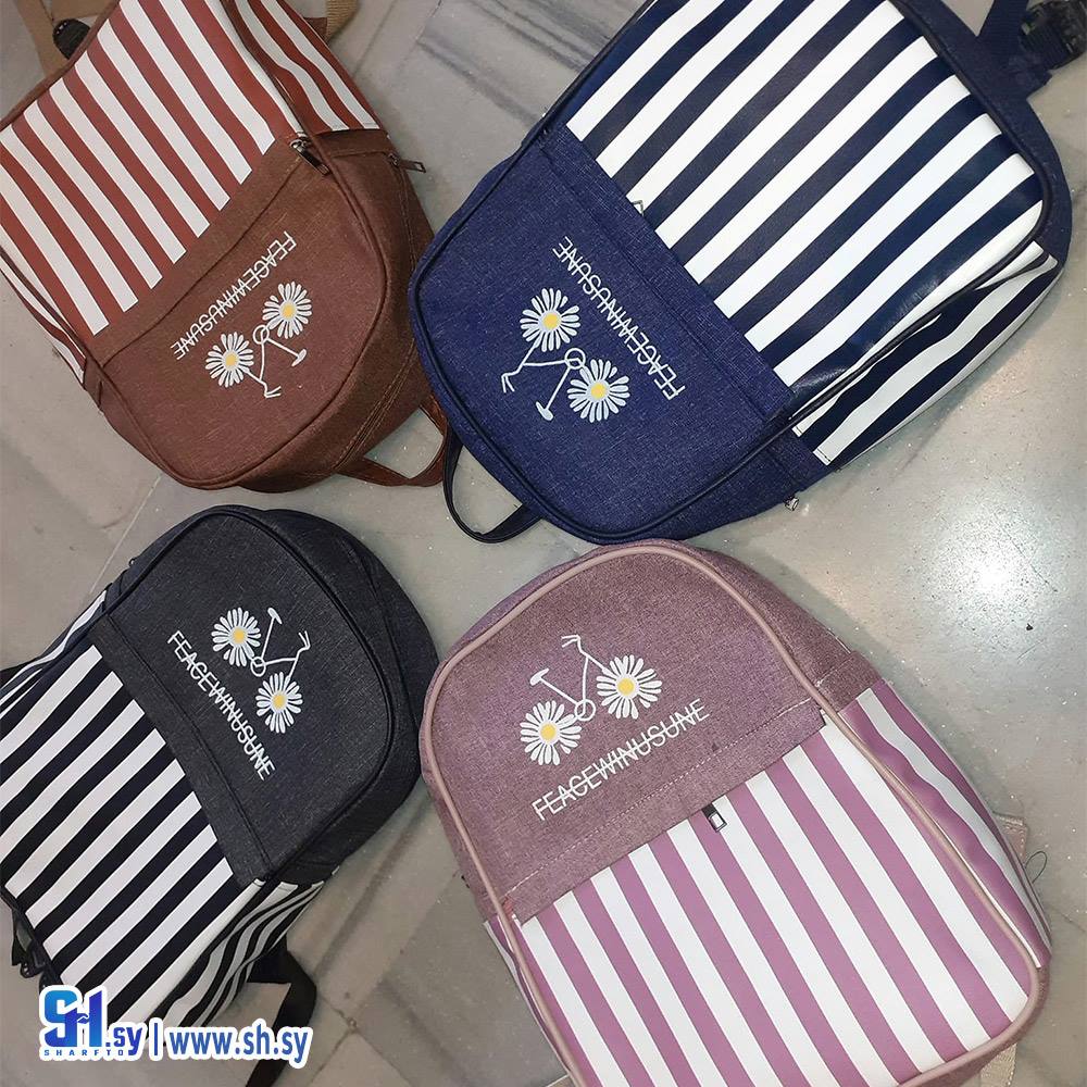 حقيبة ظهر نسائية مخططة (GN Bags)