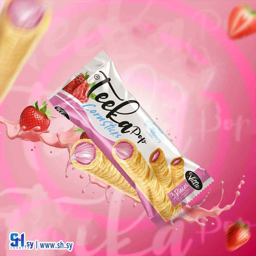 بسكويت تيكابوب بالفراولة (فيلادي)