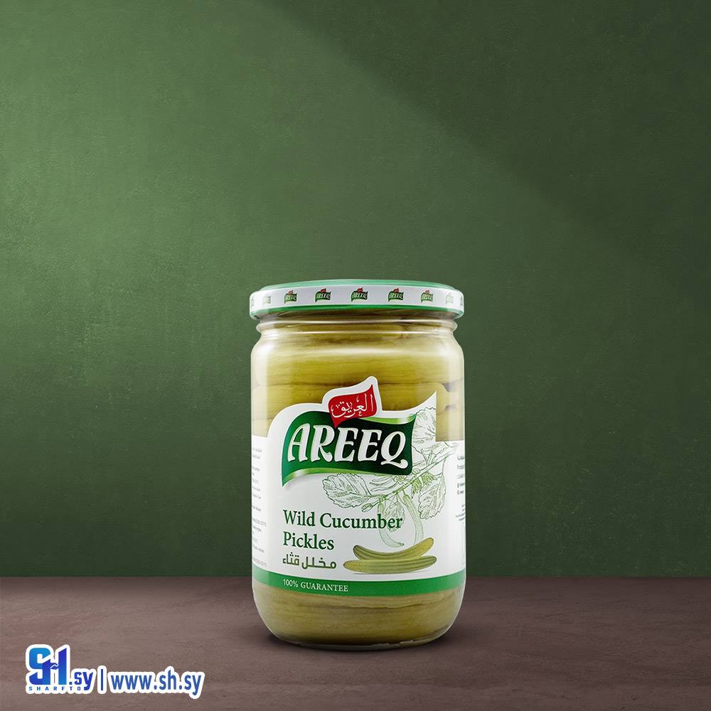 مخلل قثاء 400غ عبوة زجاج (العريق)