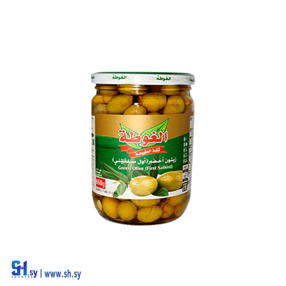 زيتون أخضر سلقيني 625غ (الغوطة)