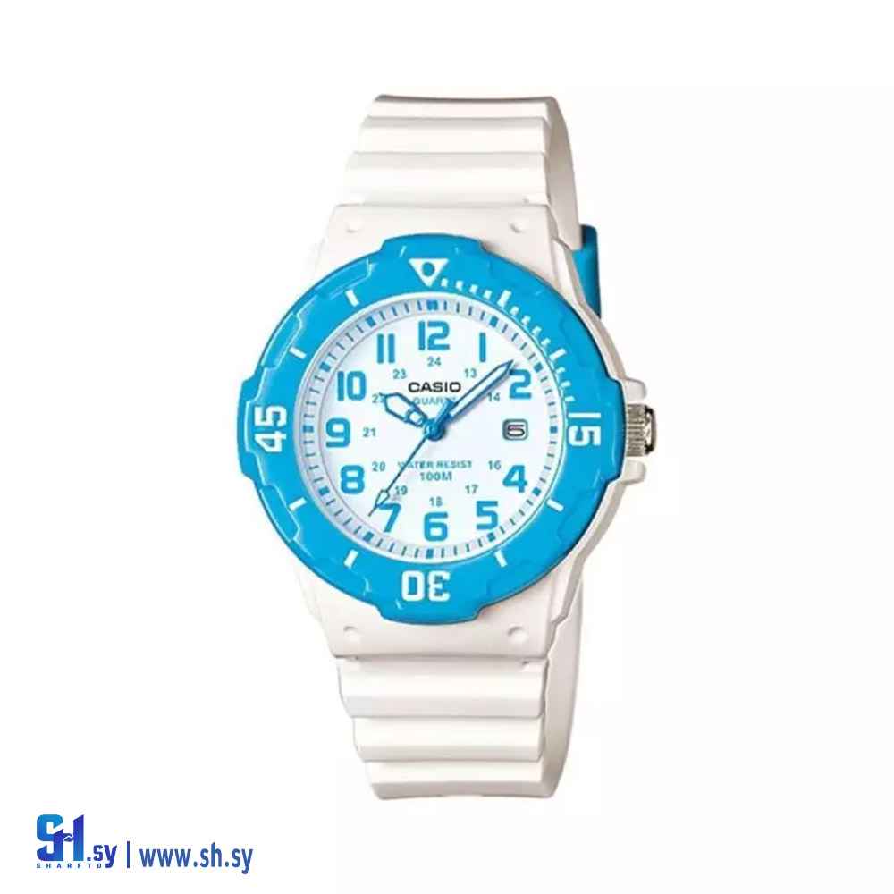 ساعة نسائية LRW-200H-2BVDF وسوار من الراتنج (CASIO)