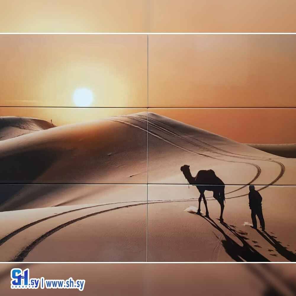 سيراميك لوحة الصحراء(معرض البغداي)