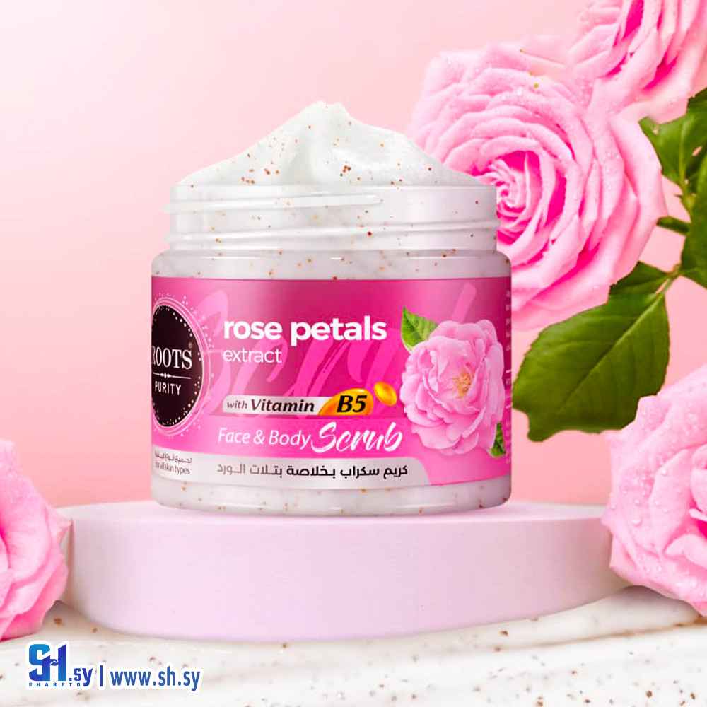 سكراب بخلاصة بتلات الورد (Roots Purity)