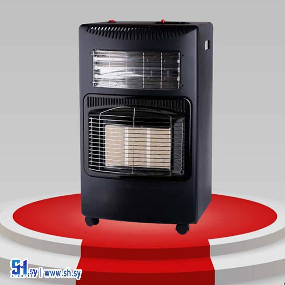 مدفأة غاز وكهربا مع شاشة توربين (اماندا)