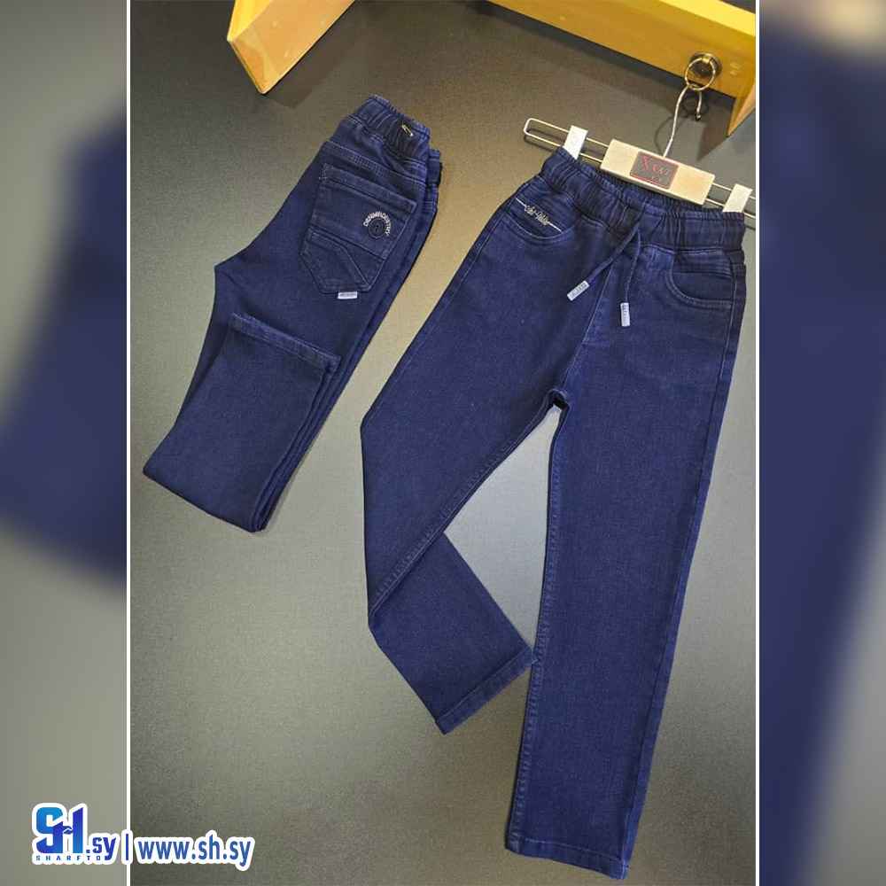 بنطال جينز صبياني موديل 2902 (اكس وايت)