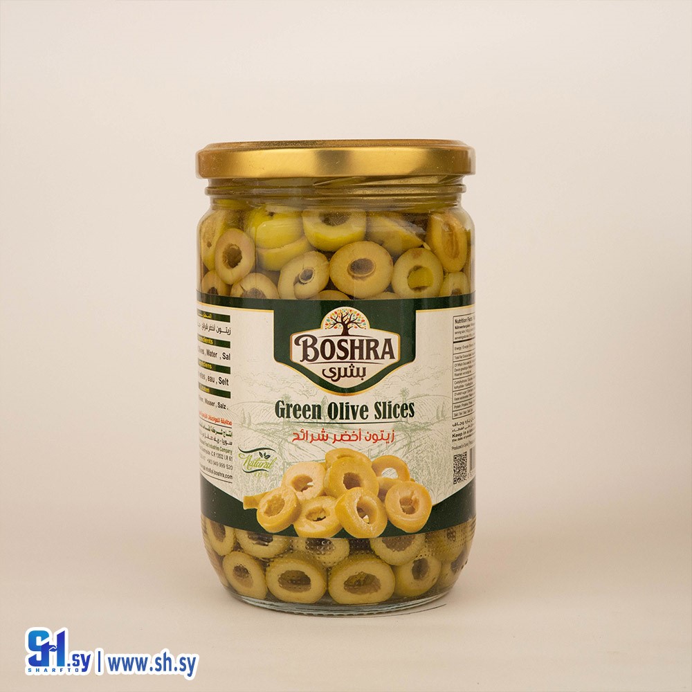 زيتون أخضر شرائح (بشرى)