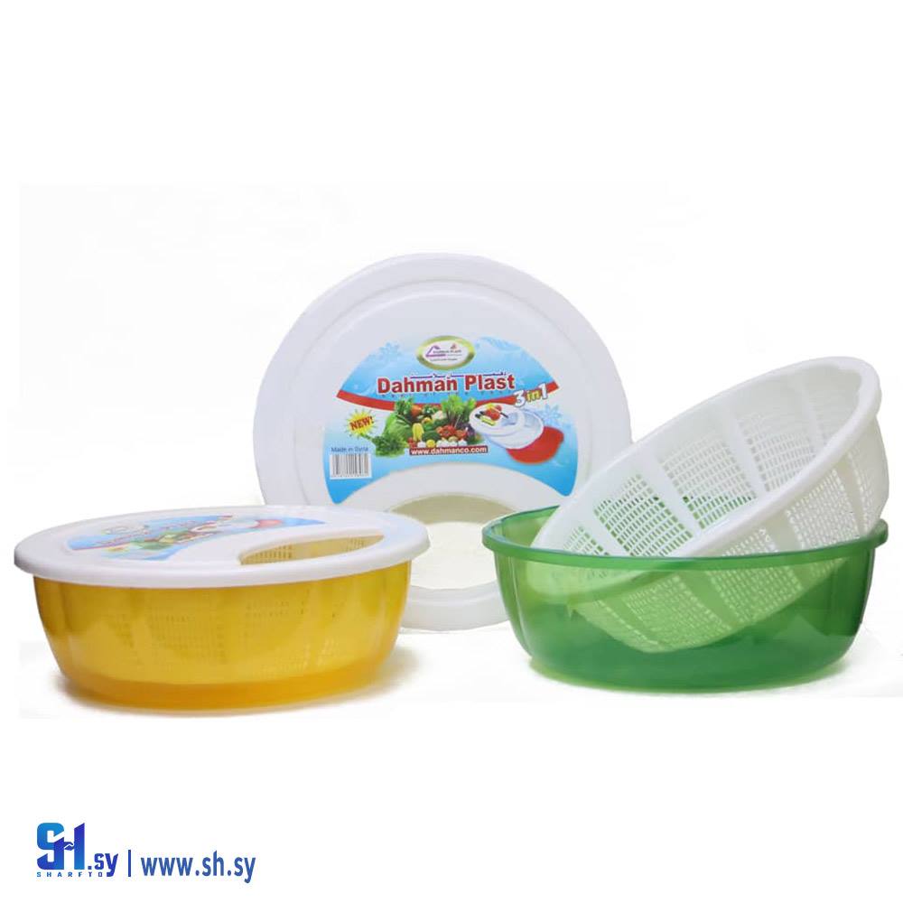 فرامة خضار مع مصفاة (دهمان بلاست)