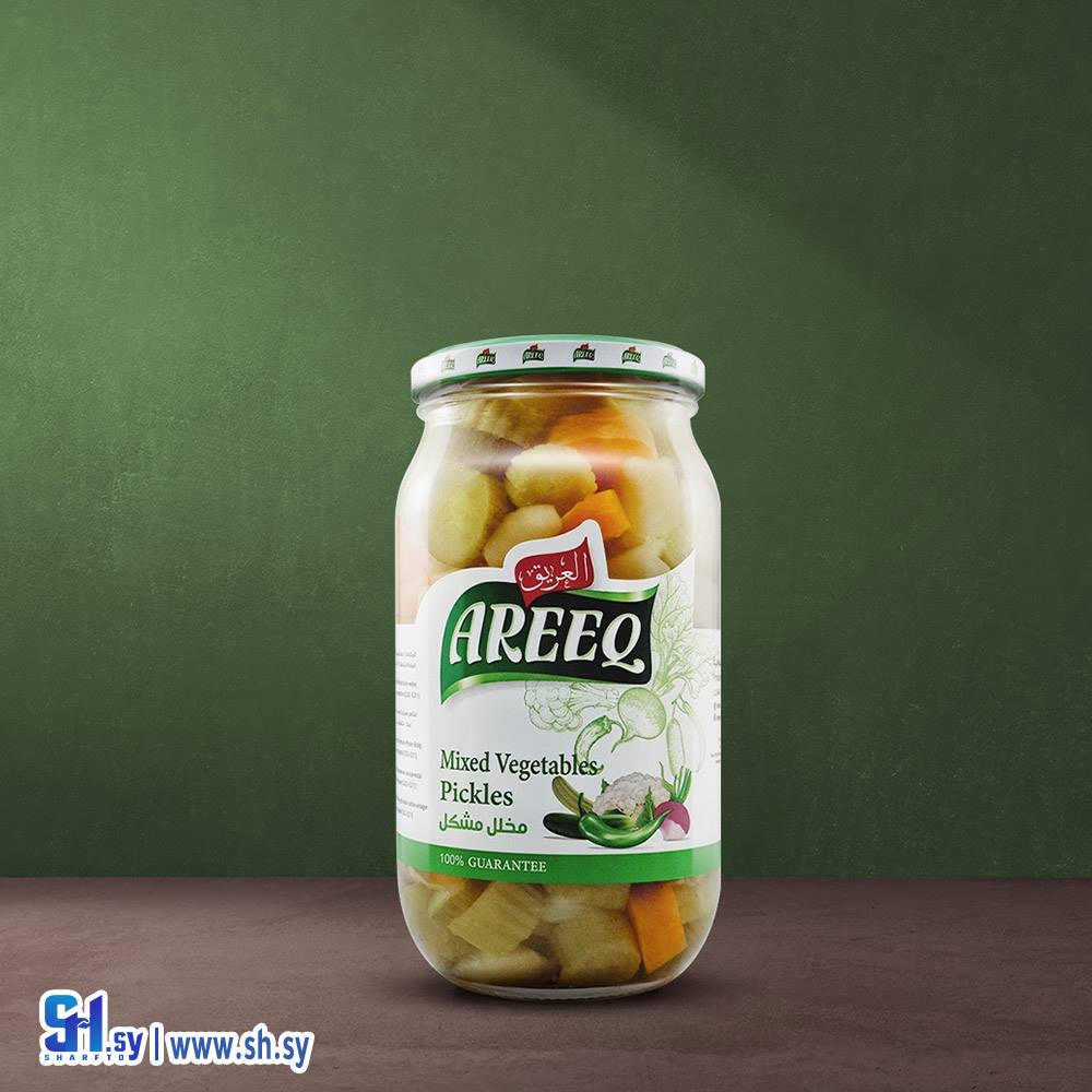 مخلل مشكل 900غ عبوة زجاج (العريق)
