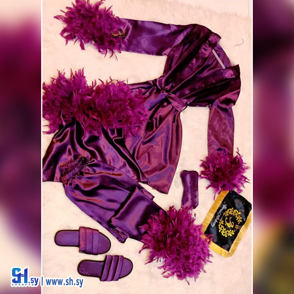 طقم ساتان 6 قطع (لانجري اي جي)