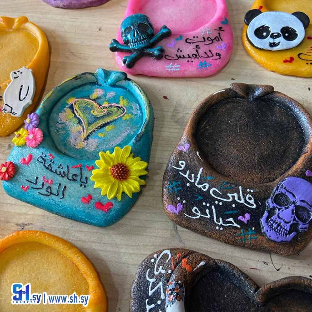 صحون سيكارة باشكال مختلفة (لوز وسكر)