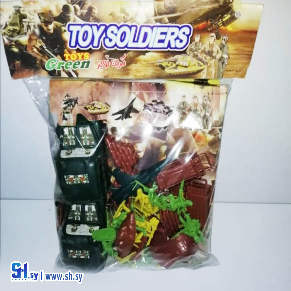 لعبة toy soldiers مع شاحنتين (شركة عجلوني)