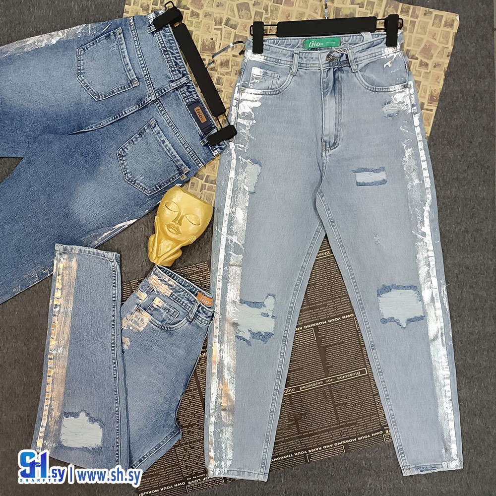 بنطال جينز نسائي موديل 1590 (A.D fashion store)