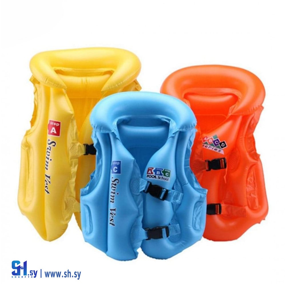 سترة نفخ للاطفال Life jacket قياس L (سندباد سوريا)