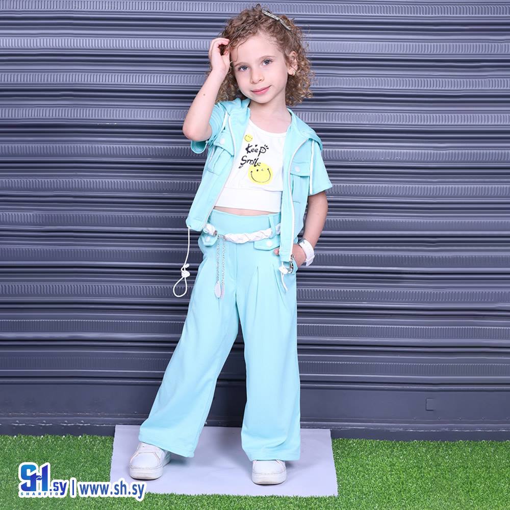 بيجامة بناتي موديل 5124 (زمار مود)