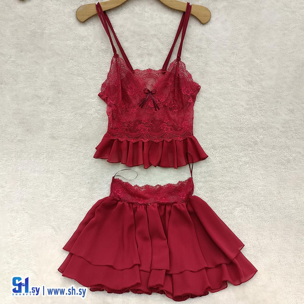 طقم تنورة نسائي (Girly Lingerie)