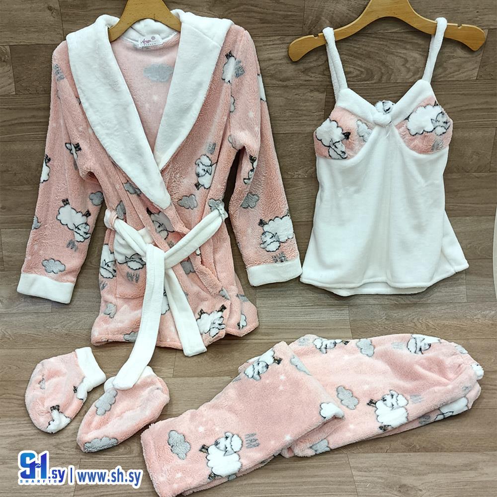 بيجامة مخمل 3 قطع (Girly Lingerie)