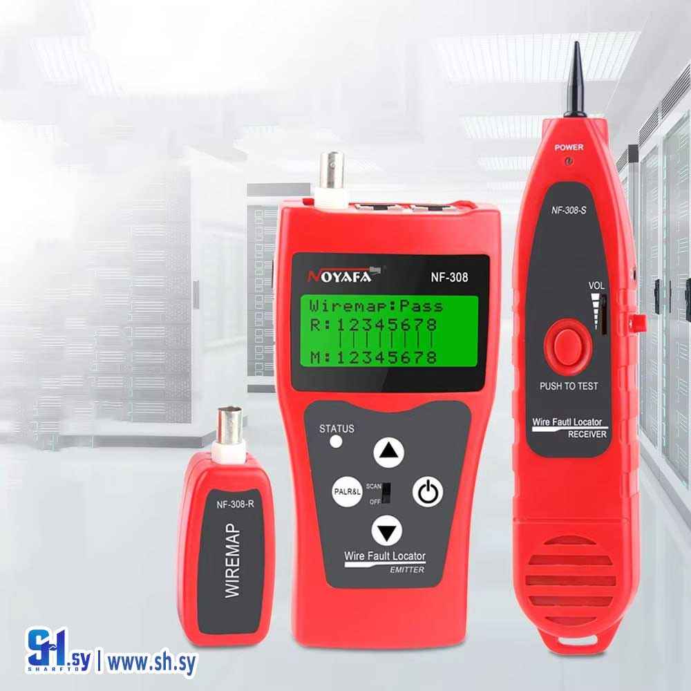افو فاحص كبل شبكة رقمي NF-308 (قطرنجي للالكترونيات)
